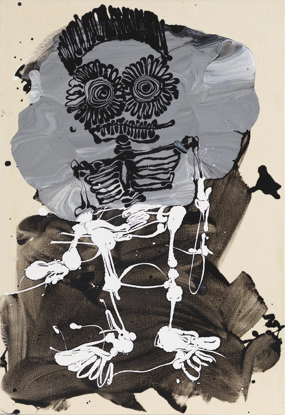 MUSTA, 2016, acrylic on canvas